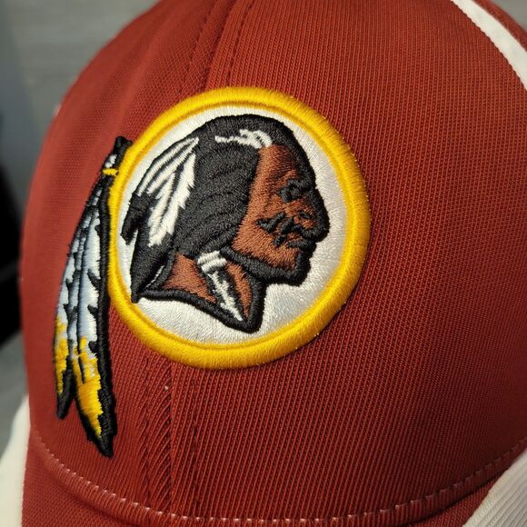 Reebok NFL Authentic Sideline Washington Redskins Logo Cap Hat Fitted Flex Fit - Picture 3 of 10